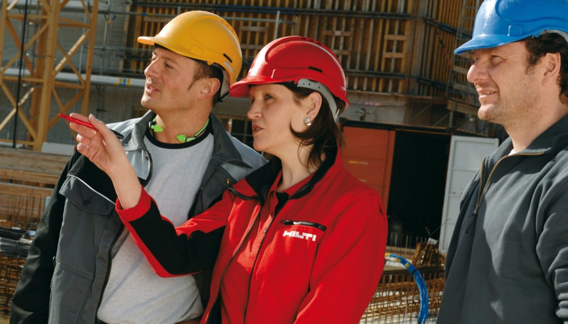 Hilti technical services on the phone