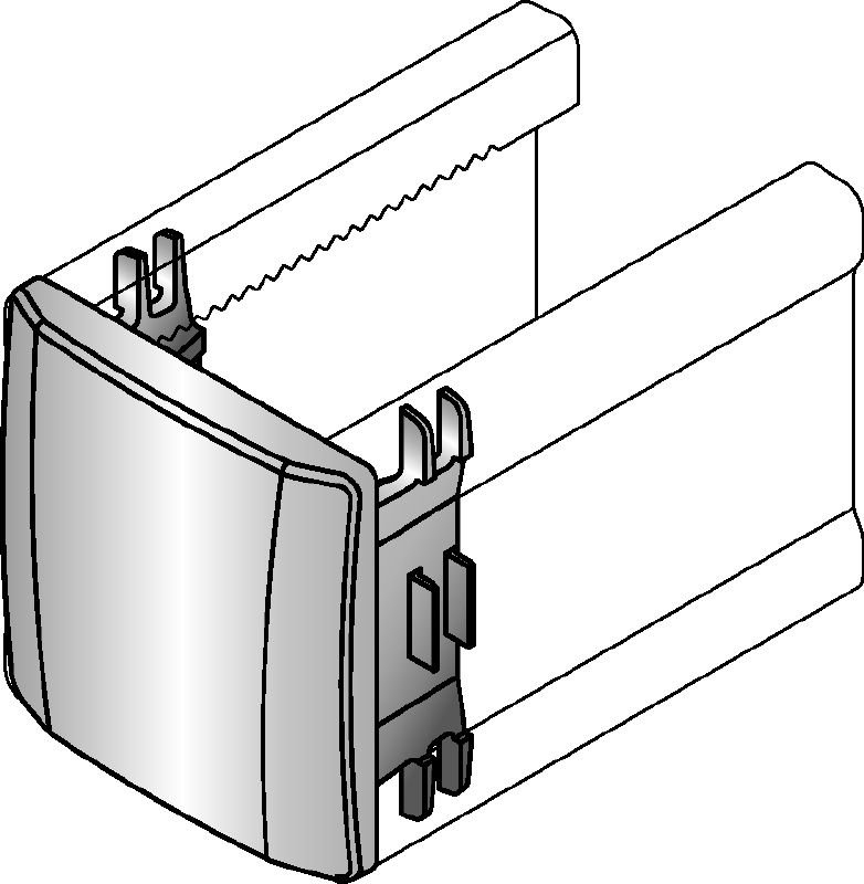 MM-E Декоративная заглушка для каналов Декоративная заглушка для установки на концах каналов Hilti MM