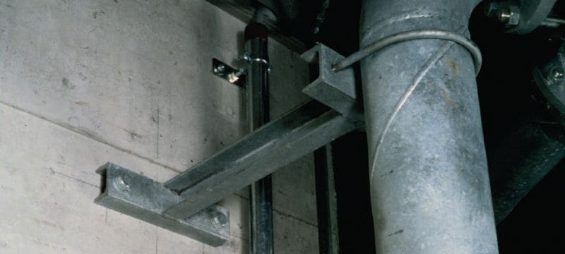 HSL-3 Распорный анкер для высоких нагрузок Высокоэффективный распорный анкер для высоких нагрузок, сертифицированный для установки в бетоне в условиях, требующих повышенной безопасности (углеродистая сталь, шестигранная головка) Применения 1